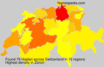Surname Hajdari in Switzerland Surname Hajdari in Switzerland