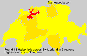 Surname Halbenleib in Switzerland Surname Halbenleib in Switzerland