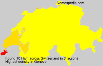 Surname Halff in Switzerland Surname Halff in Switzerland
