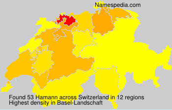 Surname Hamann in Switzerland