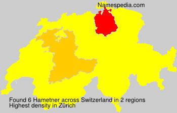 Surname Hametner in Switzerland Surname Hametner in Switzerland