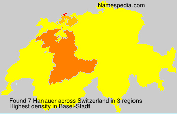 Surname Hanauer in Switzerland Surname Hanauer in Switzerland