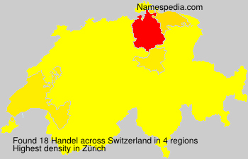 Surname Handel in Switzerland Surname Handel in Switzerland