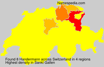 Surname Handermann in Switzerland Surname Handermann in Switzerland