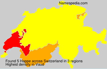 Surname Happe in Switzerland Surname Happe in Switzerland