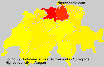 Surname Hartmeier in Switzerland Surname Hartmeier in Switzerland