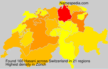 Surname Hasani in Switzerland Surname Hasani in Switzerland