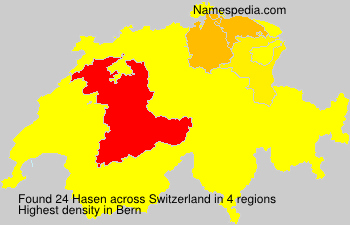 Surname Hasen in Switzerland Surname Hasen in Switzerland