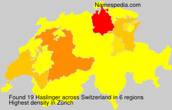 Surname Haslinger in Switzerland Surname Haslinger in Switzerland