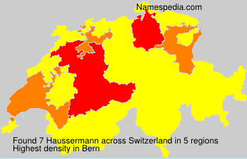 Surname Haussermann in Switzerland Surname Haussermann in Switzerland