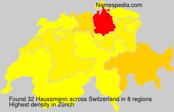 Surname Haussmann in Switzerland Surname Haussmann in Switzerland