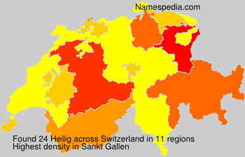 Surname Heilig in Switzerland Surname Heilig in Switzerland