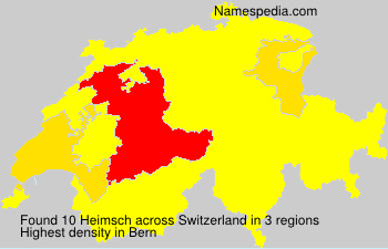 Surname Heimsch in Switzerland Surname Heimsch in Switzerland