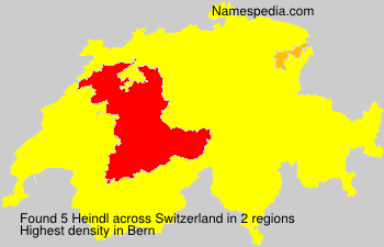 Surname Heindl in Switzerland