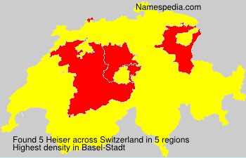 Surname Heiser in Switzerland Surname Heiser in Switzerland