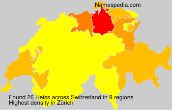 Surname Heiss in Switzerland Surname Heiss in Switzerland