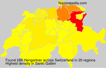 Surname Hengartner in Switzerland Surname Hengartner in Switzerland