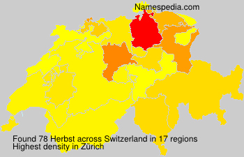Surname Herbst in Switzerland Surname Herbst in Switzerland