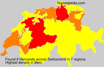 Surname Hernando in Switzerland Surname Hernando in Switzerland