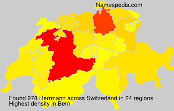 Surname Herrmann in Switzerland Surname Herrmann in Switzerland