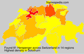Surname Hersperger in Switzerland Surname Hersperger in Switzerland