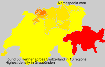 Surname Hertner in Switzerland Surname Hertner in Switzerland
