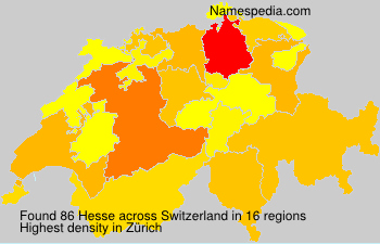 Surname Hesse in Switzerland Surname Hesse in Switzerland