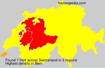 Surname Hett in Switzerland Surname Hett in Switzerland