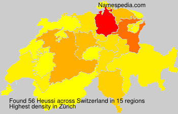 Surname Heussi in Switzerland Surname Heussi in Switzerland