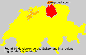 Surname Heydecker in Switzerland Surname Heydecker in Switzerland