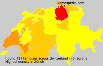 Surname Hierholzer in Switzerland Surname Hierholzer in Switzerland