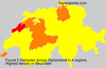 Surname Hiertzeler in Switzerland Surname Hiertzeler in Switzerland