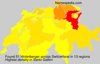 Surname Hinterberger in Switzerland Surname Hinterberger in Switzerland