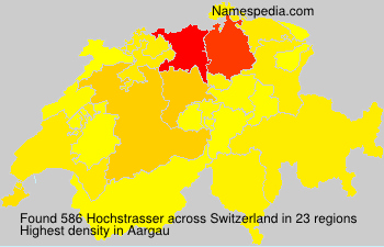 Surname Hochstrasser in Switzerland Surname Hochstrasser in Switzerland