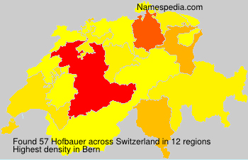 Surname Hofbauer in Switzerland Surname Hofbauer in Switzerland