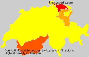 Surname Hofstadter in Switzerland Surname Hofstadter in Switzerland