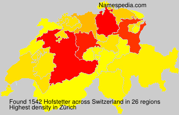 Surname Hofstetter in Switzerland Surname Hofstetter in Switzerland