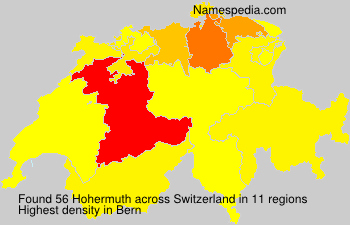 Surname Hohermuth in Switzerland Surname Hohermuth in Switzerland
