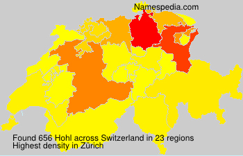 Surname Hohl in Switzerland Surname Hohl in Switzerland