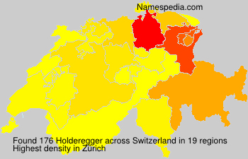 Surname Holderegger in Switzerland