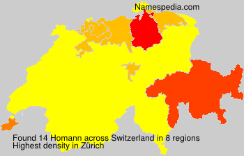 Surname Homann in Switzerland Surname Homann in Switzerland
