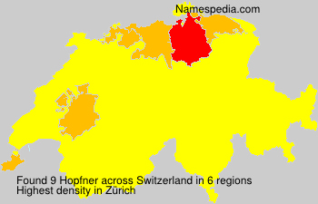 Surname Hopfner in Switzerland Surname Hopfner in Switzerland