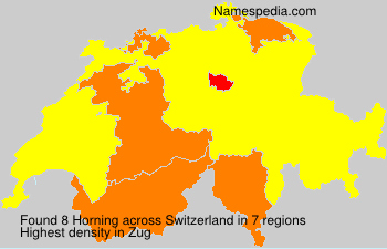 Surname Horning in Switzerland Surname Horning in Switzerland