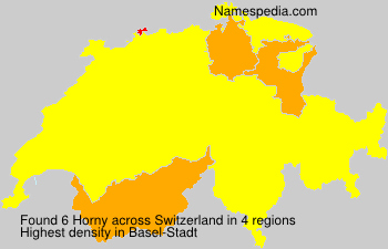 Surname Horny in Switzerland Surname Horny in Switzerland