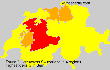 Surname Horr in Switzerland Surname Horr in Switzerland