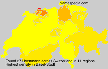 Surname Horstmann in Switzerland Surname Horstmann in Switzerland