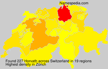 Surname Horvath in Switzerland Surname Horvath in Switzerland