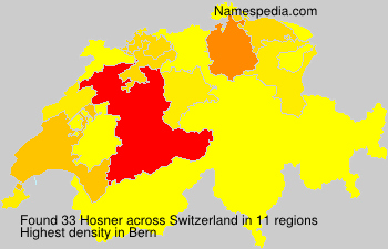 Surname Hosner in Switzerland Surname Hosner in Switzerland