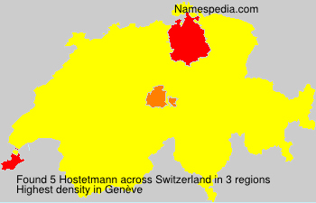 Surname Hostetmann in Switzerland Surname Hostetmann in Switzerland