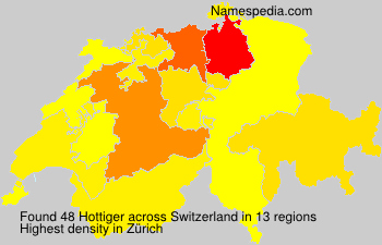 Surname Hottiger in Switzerland Surname Hottiger in Switzerland